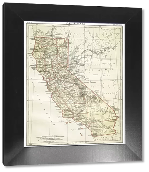 Map of California 1878