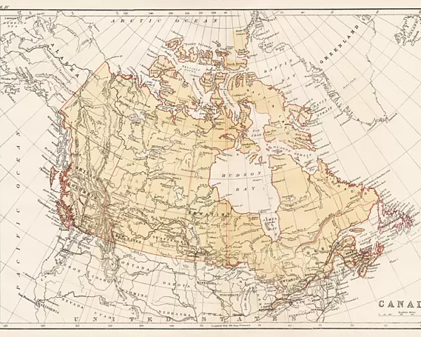Map of Canada 1878