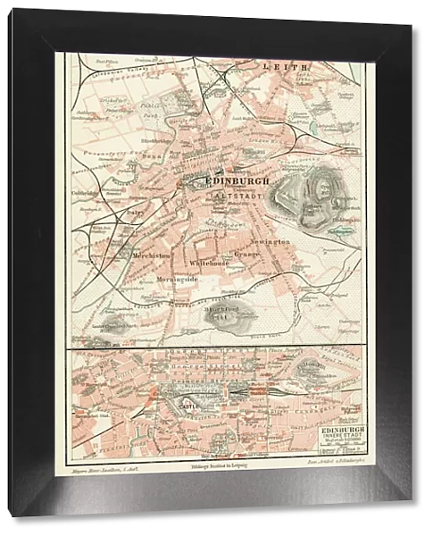 Edinburgh city map 1895