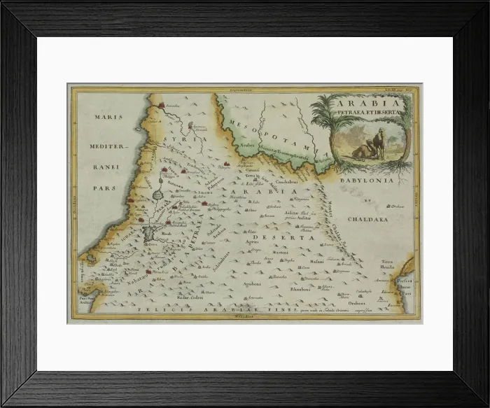 Framed Print : Antique map of Arabia Framed Print : Antique map of Arabia