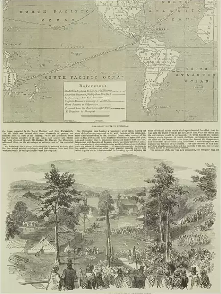 Page from the Illustrated London News with map