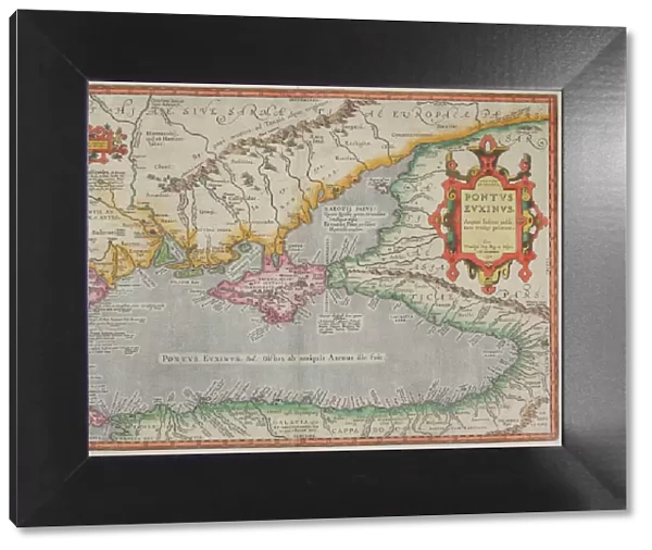 Antique map of the Black Sea and surrounding lands
