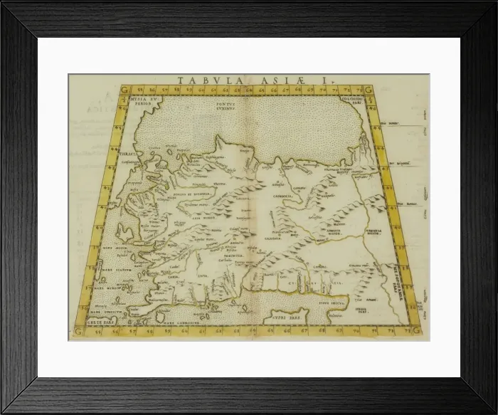 Framed Print : Antique map of Turkey and the Black Sea Framed Print : Antique map of Turkey and the Black Sea
