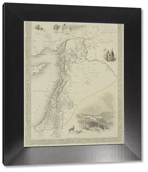 Antique map of Syria