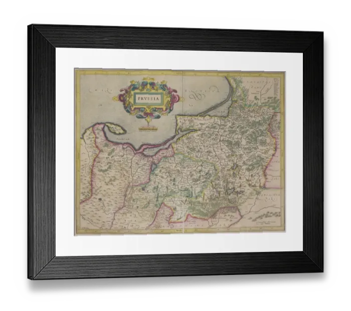 Framed Print : Antique map of Prussia Framed Print : Antique map of Prussia