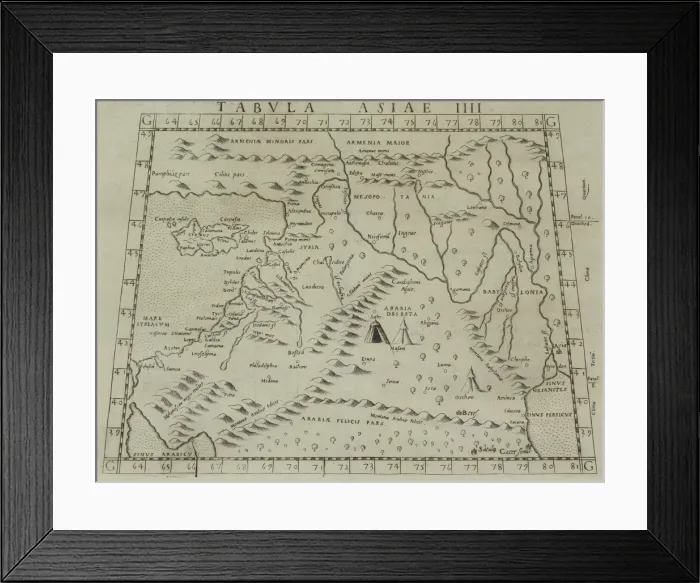 Framed Print : Antique map of Palestine Framed Print : Antique map of Palestine