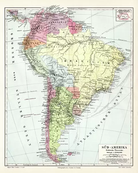 South America political map 1895