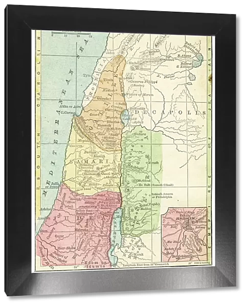 Palestine map 1875
