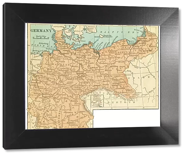 Germany map 1875