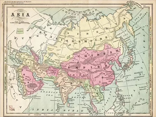 Asia map 1875