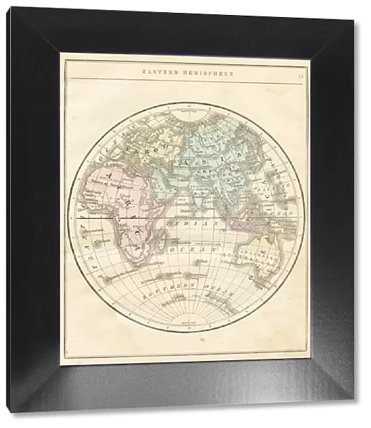 Eastern Hemisphere map 1856