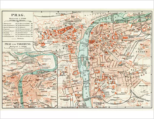 Prague map 1896