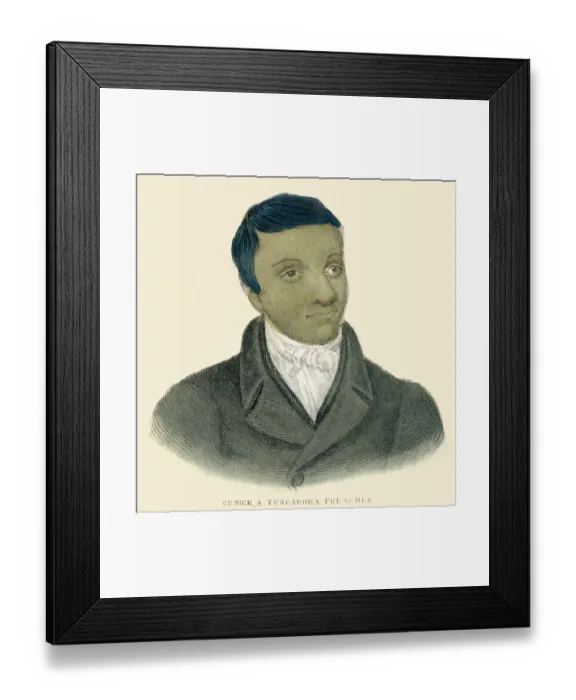 Framed Print : Tuscarora Indian illustration 1859 Framed Print : Tuscarora Indian illustration 1859
