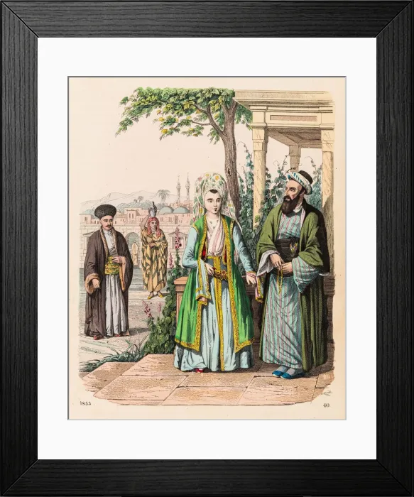 Framed Print : The Turks illustration 1853 Framed Print : The Turks illustration 1853