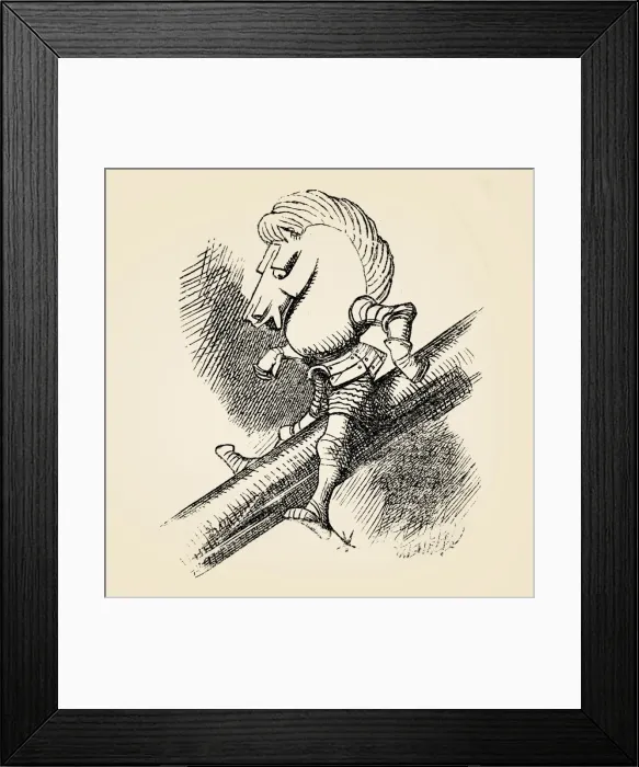 Framed Print : The chess knight engraving 1899 Framed Print : The chess knight engraving 1899