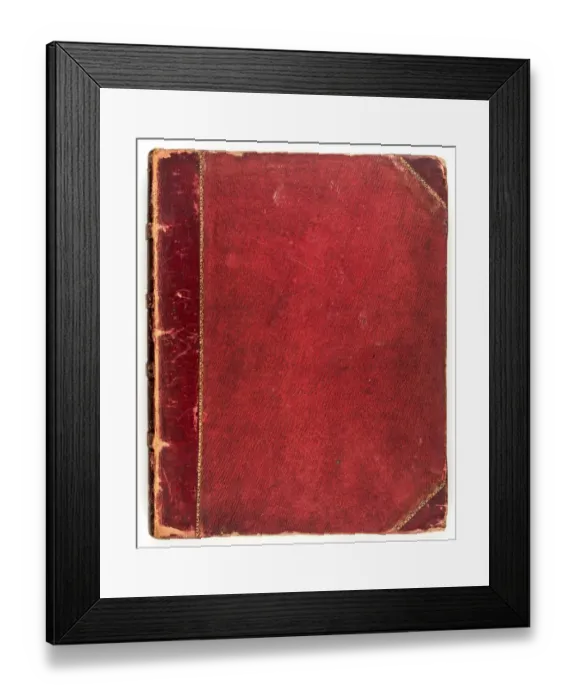 Framed Print : Red antique book Framed Print : Red antique book