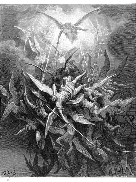 Fall of the Rebel Angels of engraving