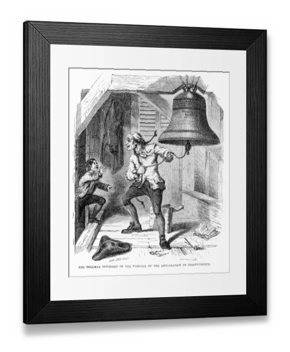 Framed Print : Declaration of independence engraving 1859 Framed Print : Declaration of independence engraving 1859