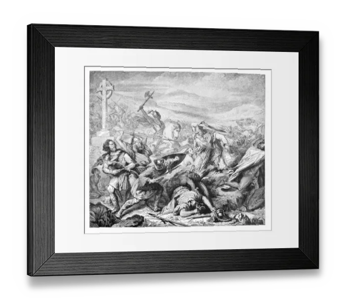 Framed Print : Charles Martel at tours engraving 1894 Framed Print : Charles Martel at tours engraving 1894