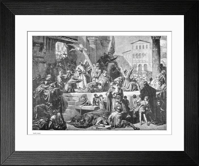 Framed Print : Godfrey of Bouillon engraving 1894 Framed Print : Godfrey of Bouillon engraving 1894