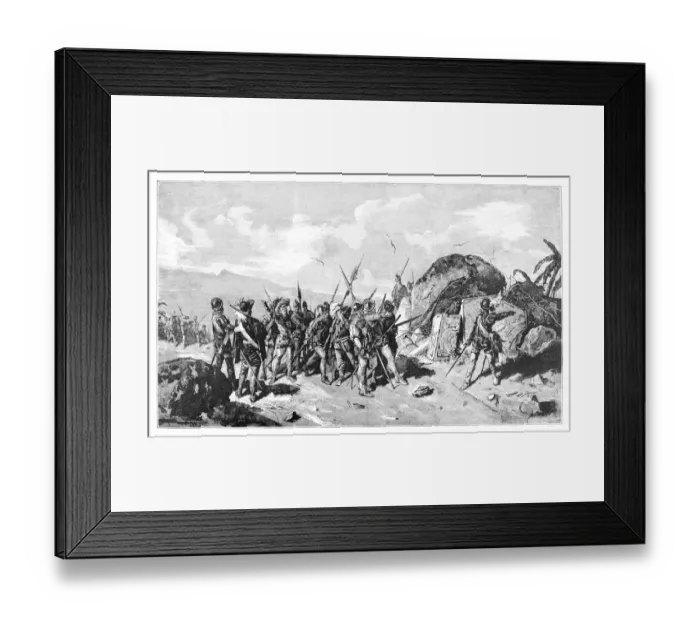 Framed Print : Francisco Pizarro engraving 1894 Framed Print : Francisco Pizarro engraving 1894