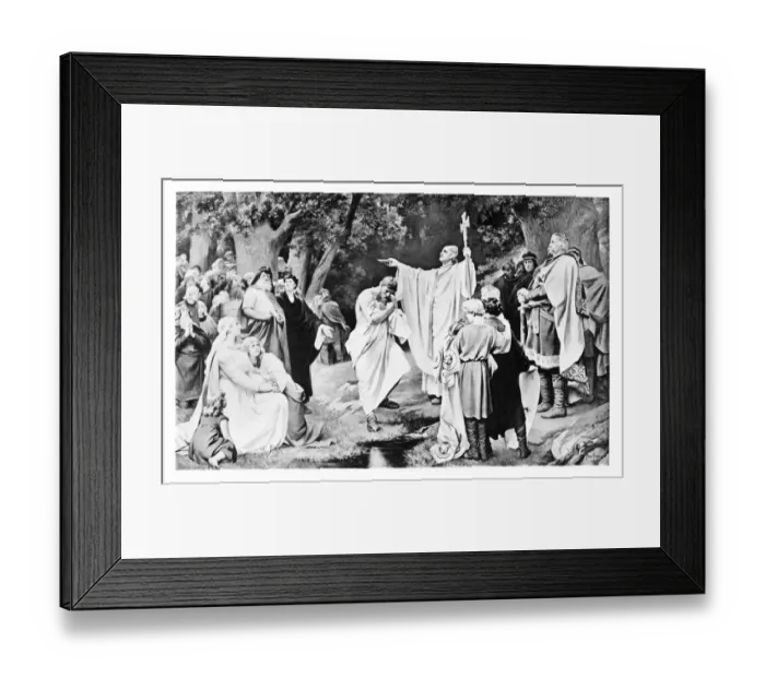 Framed Print : Charlemagne engraving 1894 Framed Print : Charlemagne engraving 1894