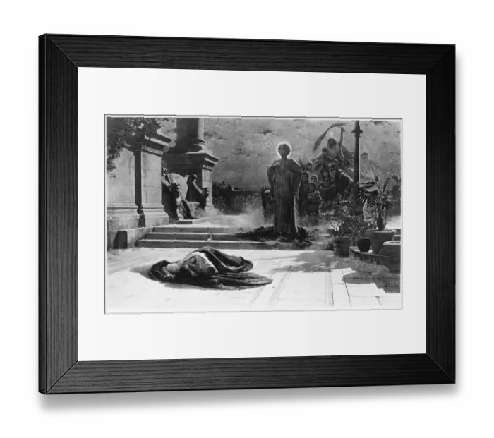 Framed Print : The victims of Galerius engraving 1894 Framed Print : The victims of Galerius engraving 1894
