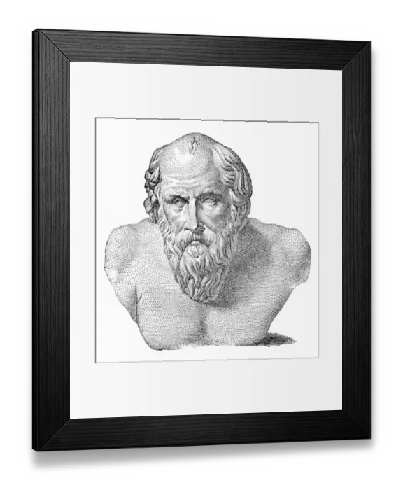 Framed Print : Diogenes engraving 1894 Framed Print : Diogenes engraving 1894