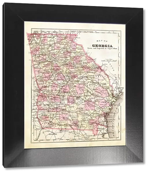 Map of Georgia 1894
