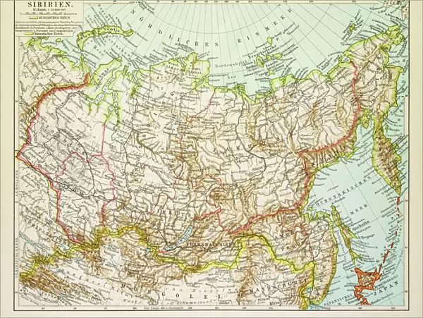 Map of Siberia 1895