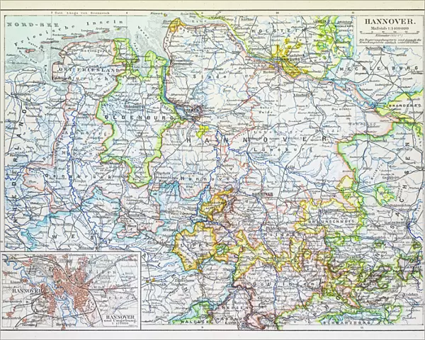Map of Hannover 1895
