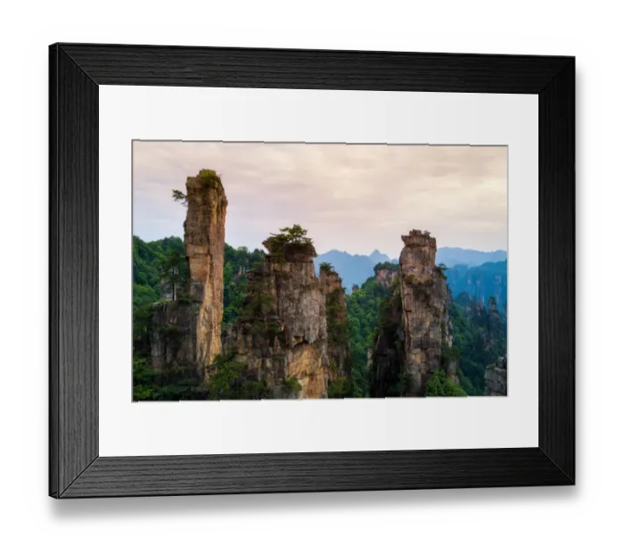 Framed Print : The Landscape of Zhangjiajie National Forest Park, Hunan, China Framed Print : The Landscape of Zhangjiajie National Forest Park, Hunan, China