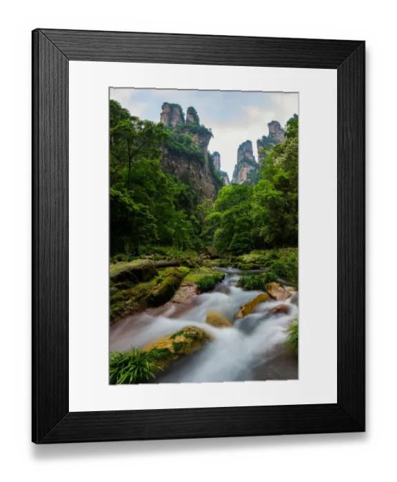 Framed Print : Golden Whip Stream, Zhangjiajie, Hunan, China Framed Print : Golden Whip Stream, Zhangjiajie, Hunan, China