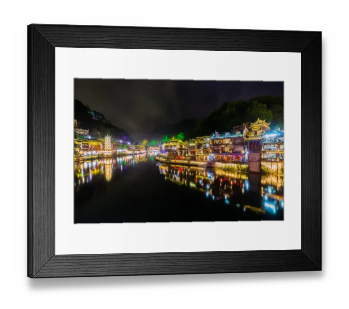 Framed Print : Fenghuang Ancient City, Hunan, China Framed Print : Fenghuang Ancient City, Hunan, China