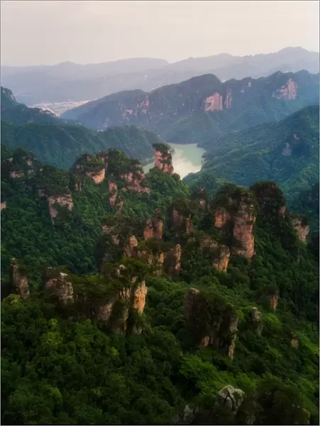 The Landscape of Zhangjiajie National Forest Park, Hunan, China