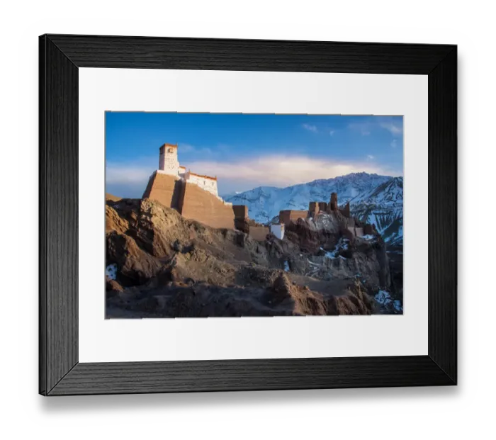 Framed Print : Basgo Gonpa, Tibetan monastery in Ladakh