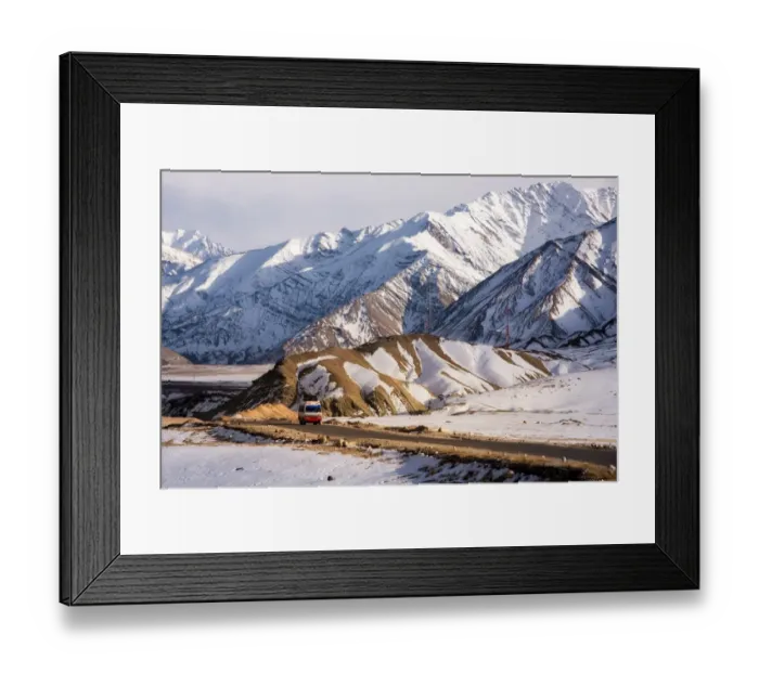 Framed Print : Snowy Ladakh Framed Print : Snowy Ladakh