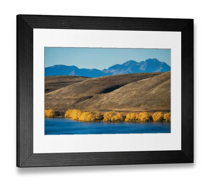 Framed Print : Lake Alexandrina, South Island, New Zealand Framed Print : Lake Alexandrina, South Island, New Zealand