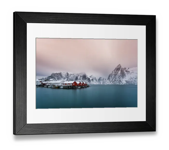 Framed Print : Lofoten Fishing Village, Norway Framed Print : Lofoten Fishing Village, Norway
