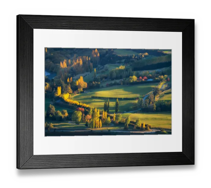 Framed Print : South, New Zealand in Autumn Season Framed Print : South, New Zealand in Autumn Season
