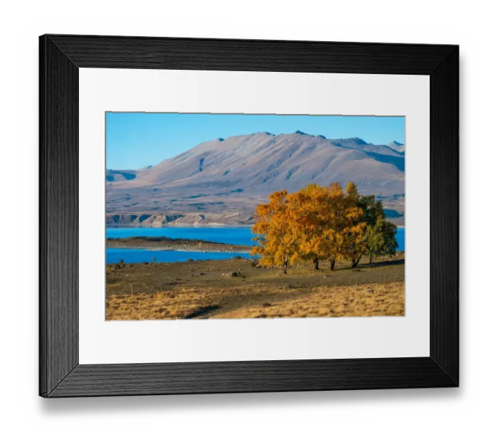 Framed Print : Lake Alexandrina, South Island, New Zealand Framed Print : Lake Alexandrina, South Island, New Zealand