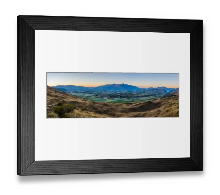 Framed Print : Panoramic landscape from Coronet peak, Queenstown Framed Print : Panoramic landscape from Coronet peak, Queenstown