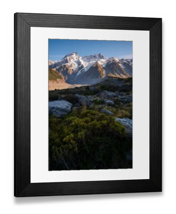 Framed Print : Mueller Glacier, Aoraki / Mount Cook National Park Framed Print : Mueller Glacier, Aoraki / Mount Cook National Park
