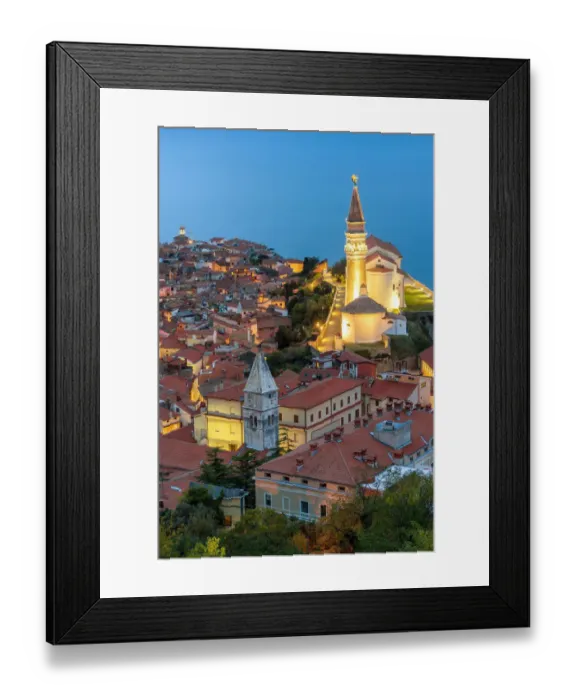 Framed Print : Cityscape of Piran, Slovenia Framed Print : Cityscape of Piran, Slovenia