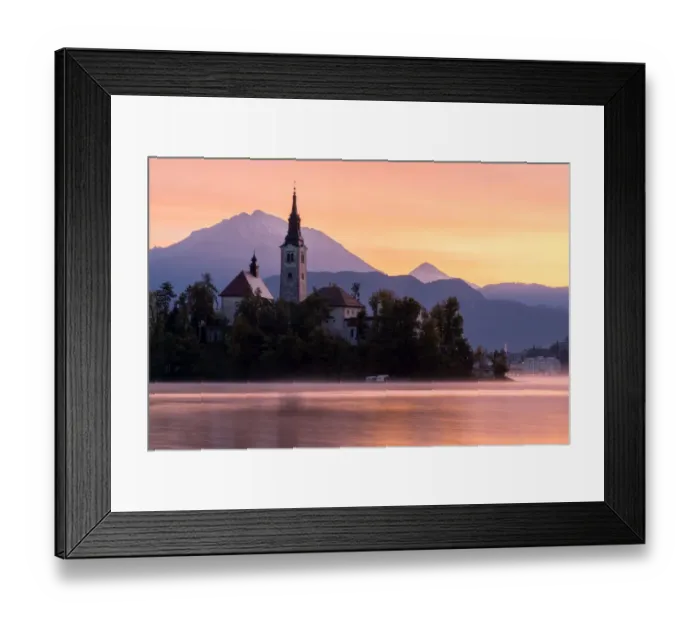 Framed Print : Pilgrimage Church of the Assumption of Maria in Lake Bled Framed Print : Pilgrimage Church of the Assumption of Maria in Lake Bled