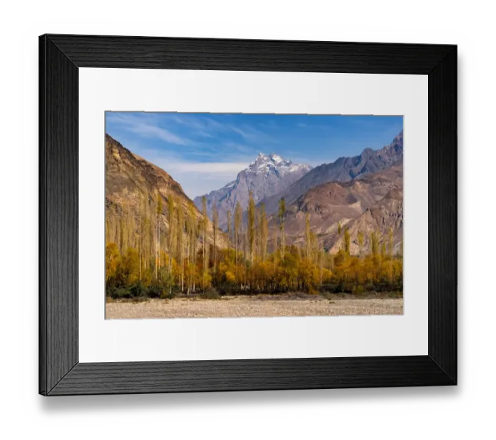 Framed Print : The landscape of Karakoram Highway from Yasin valley, Pakistan Framed Print : The landscape of Karakoram Highway from Yasin valley, Pakistan