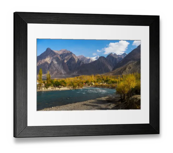 Framed Print : The landscape of Karakoram Highway, Pakistan Framed Print : The landscape of Karakoram Highway, Pakistan