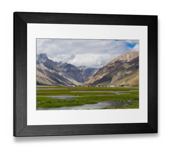 Framed Print : Rangdum village in Zanskar valley Framed Print : Rangdum village in Zanskar valley