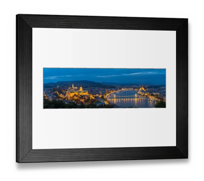 Framed Print : Panorama of Budapest, Hungary Framed Print : Panorama of Budapest, Hungary