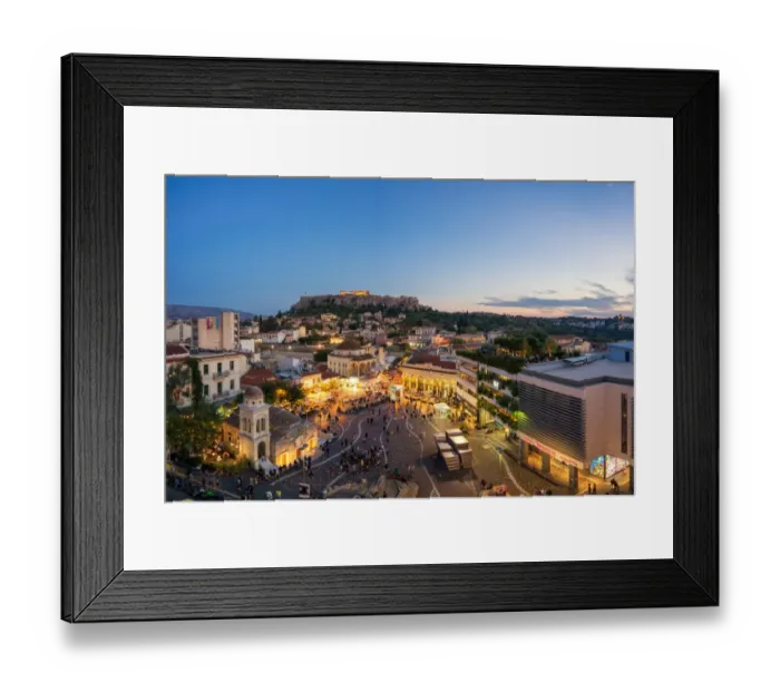 Framed Print : Monastiraki Square and Acropolis of Athens, Greece Framed Print : Monastiraki Square and Acropolis of Athens, Greece